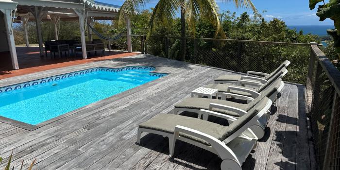Location villa vue mer piscine - piscine 1